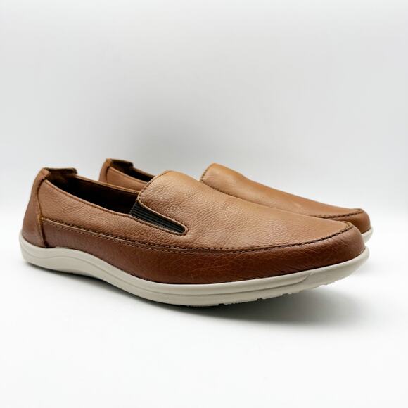 SAS Mens Weekender Loafer US Size 12.5 EU 45 Brown Leather Slip On Round Toe NIB - Picture 5 of 14